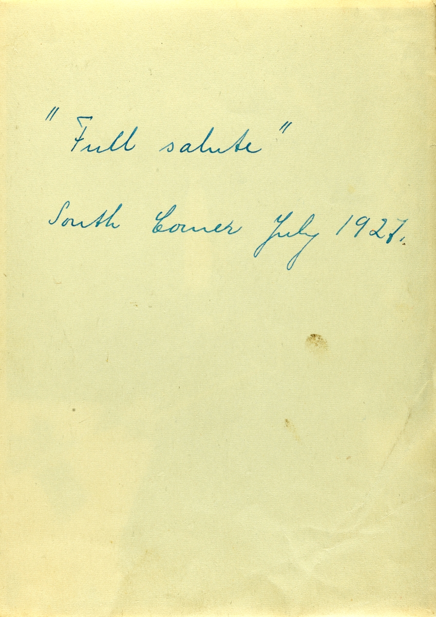 Portrett av en ukjent utenlandsk speiderjente. Fotografert juli 1927.