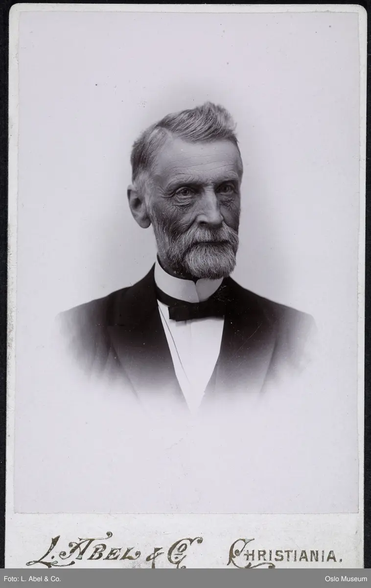 portrett, mann, vignettert brystbilde