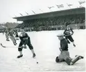 Västerås. 
Bandy med VSK på Arosvallen, 1946.