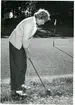 Västerås. 
Ann-Kersti Swensson på golfbanan, 1946.