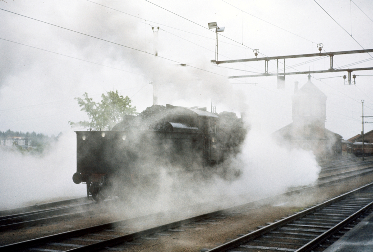 Damplokomotiv type 26c nr. 433 på Kongsvinger stasjon