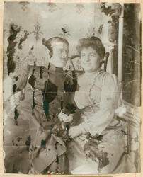 Leocadie Salomée Rostin Cebrian og hennes mann major Constan