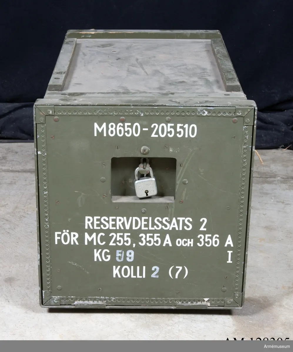 Resdelssats 2 för mc 255, 355 A, 356 A, kolli 2 (7). M8650-205510.