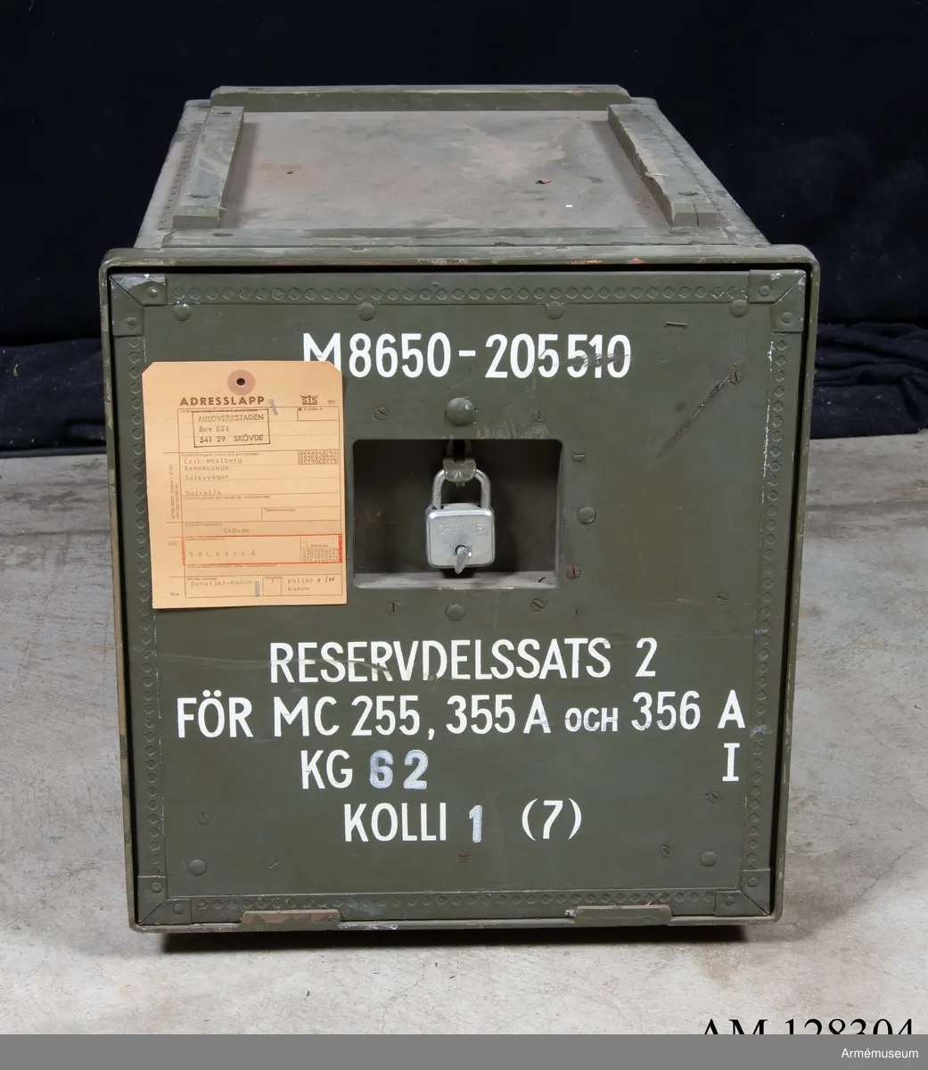 Resdelssats 2 för mc 255, 355 A, 356 A, kolli 1 (7). M8650-205510.