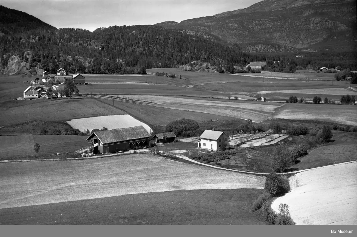 Flyfoto av Sønstigard Grave 13. juni 1958.