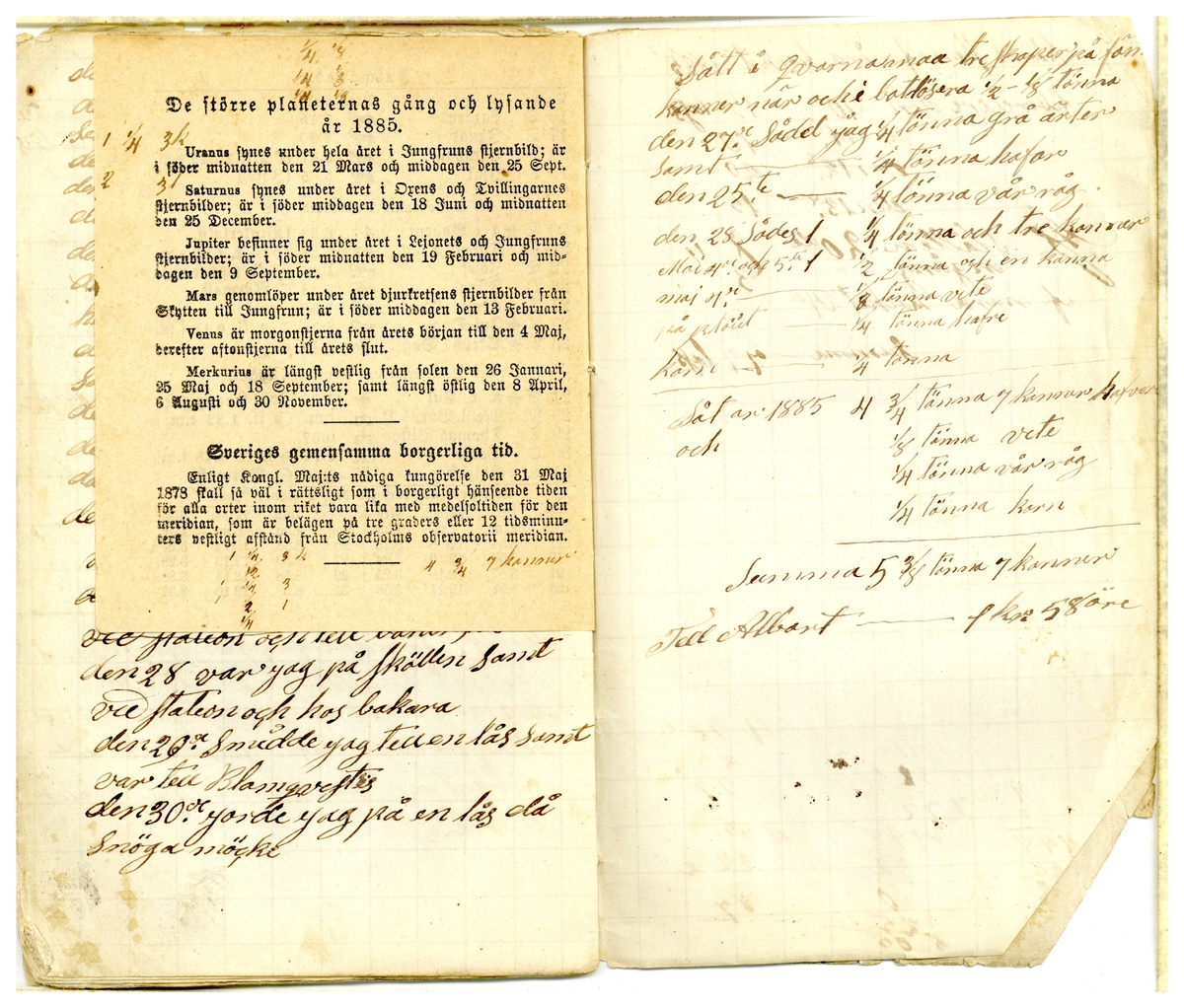 Kölabydagboken 1885