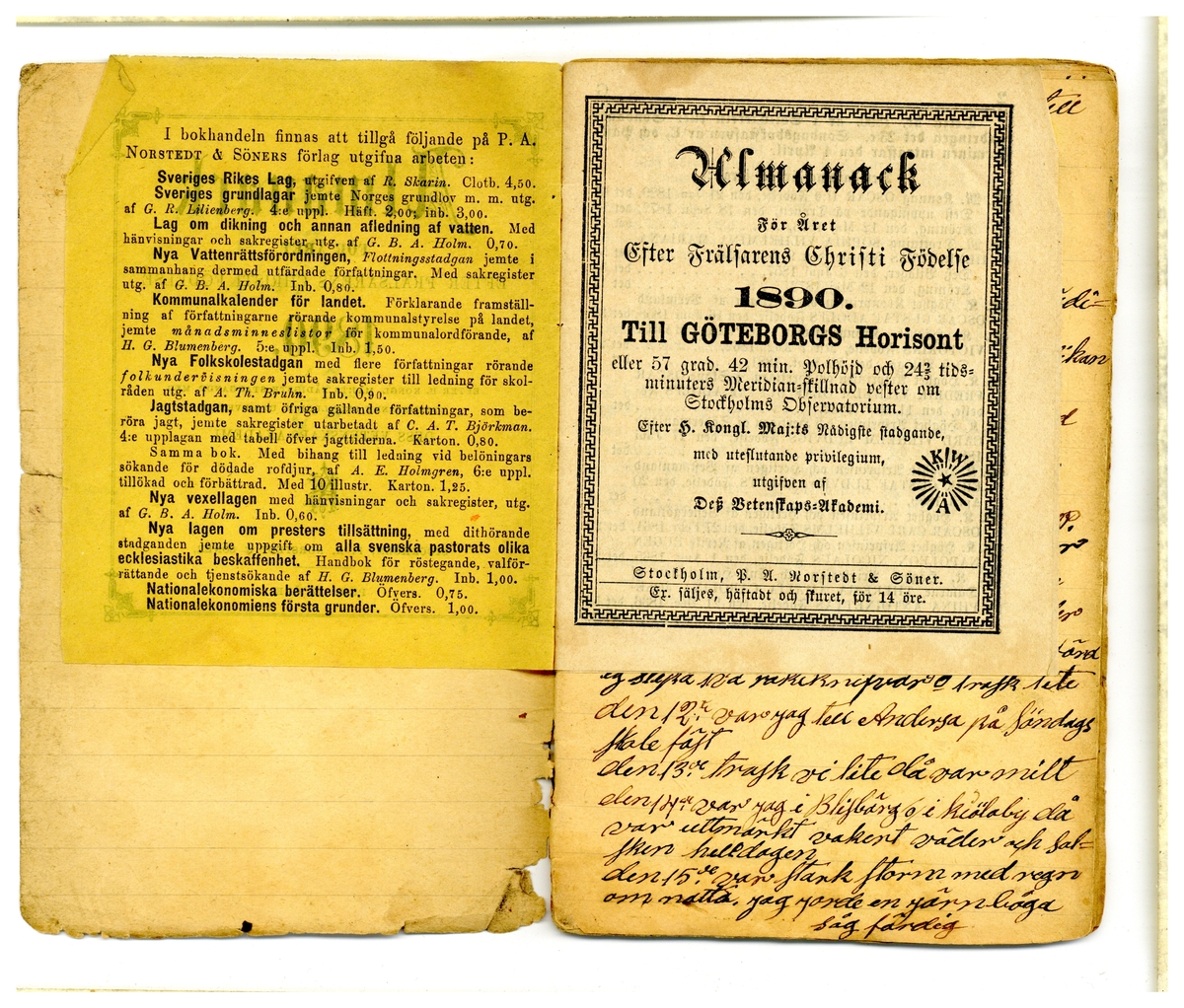 Kölabydagboken 1890