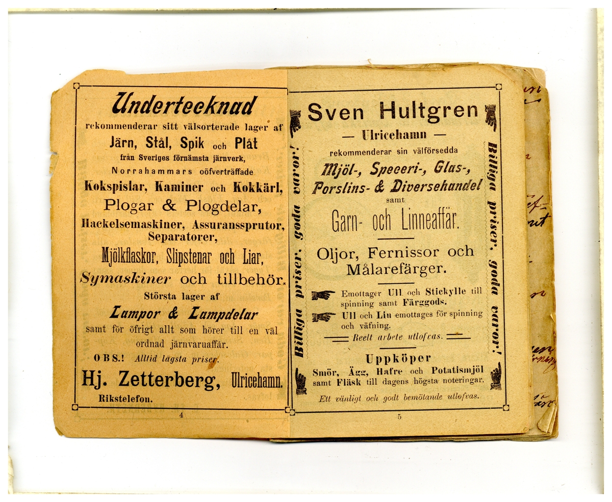 Kölabydagboken 1901