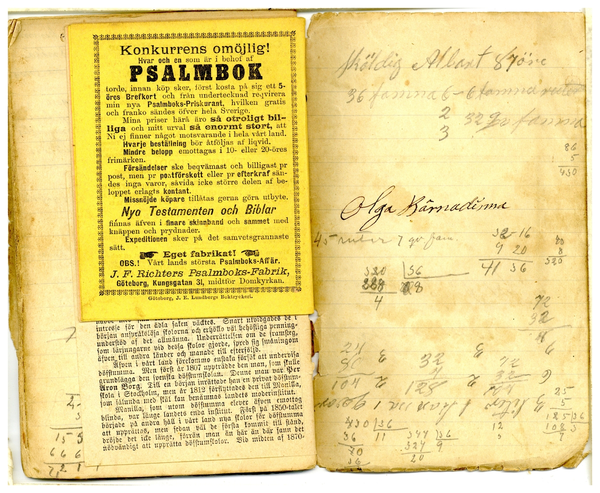 Kölabydagboken 1892