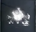 Jonssons gård i Kalleguta brinner 1955.