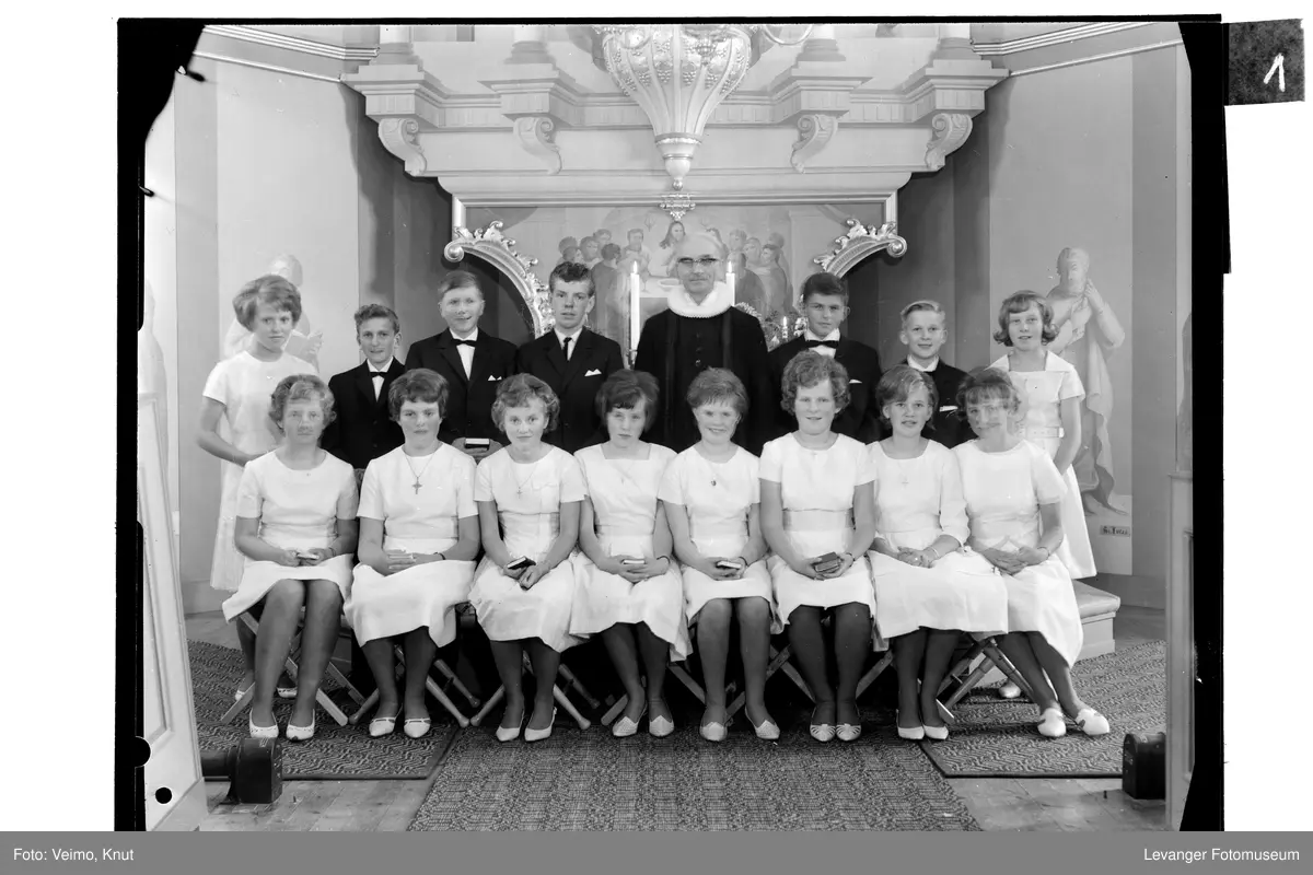 Konfirmasjon  1965 i Vinne kirke, Verdal.