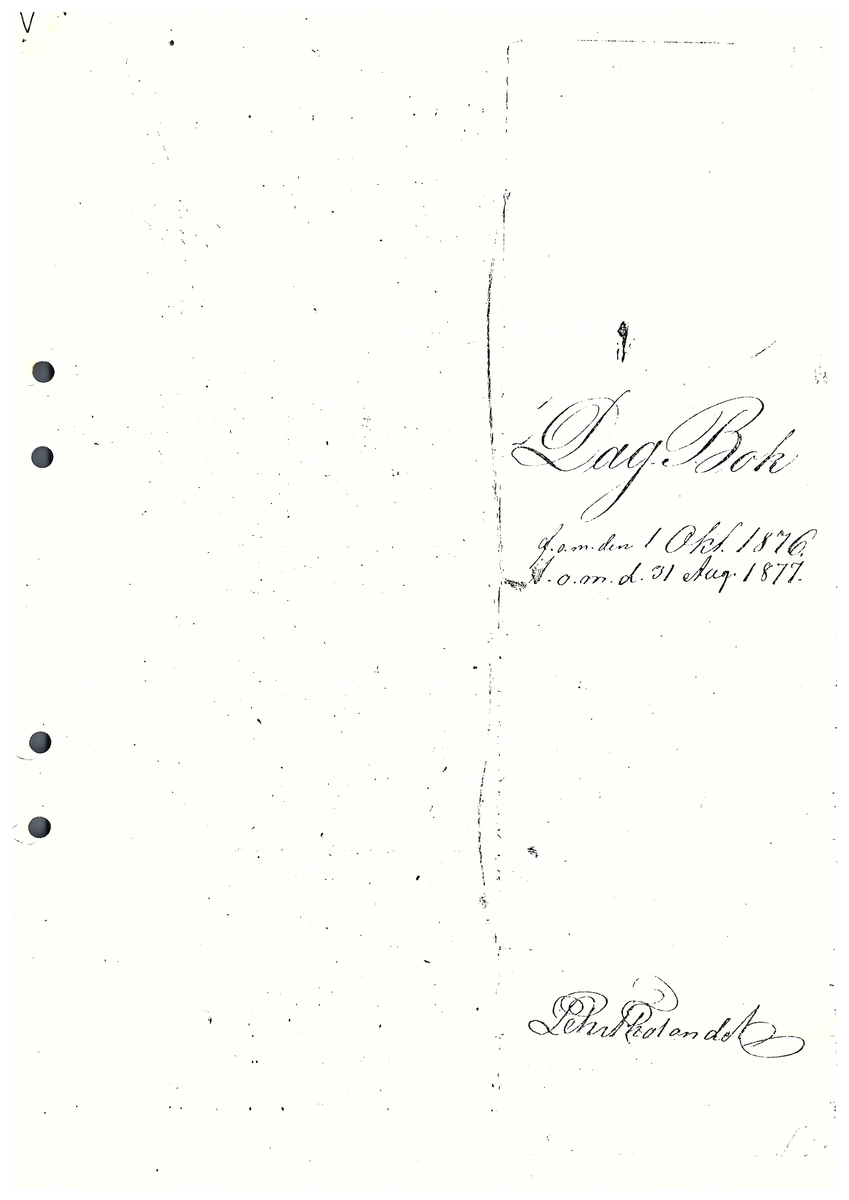 Tvärreddagboken 1876-1877