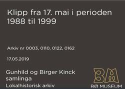 Gunhild og Birger Kinck samlinga