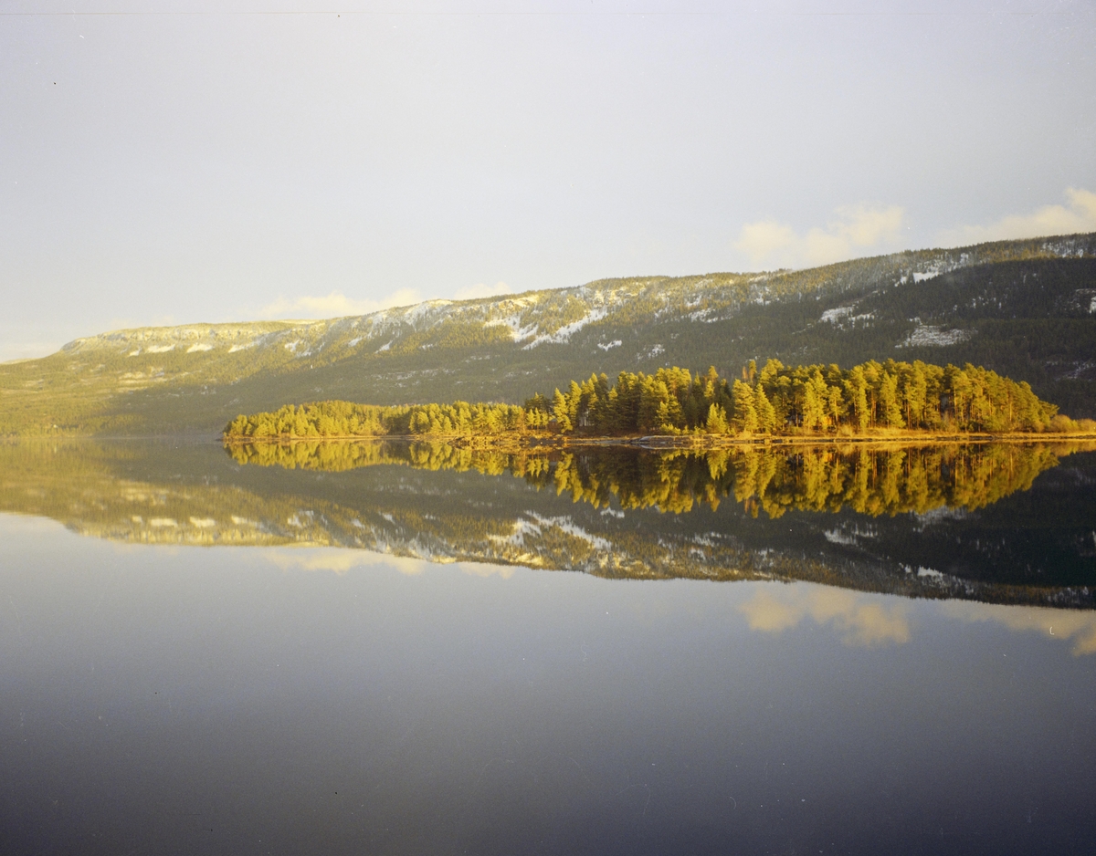 Steinsfjorden, landskap høst