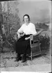 Edla Mattsson från Lundsvedjan, Hargs socken, Uppland 1921