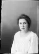 Lydia Magnusson från Östhammar, Uppland 1921