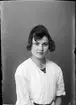 Sally Sjölander från Tranvik, Singö socken, Uppland 1921