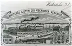 Västerås, Munkängen.
Träsnitt, Västerås mekaniska verkstad, c:a 1890.