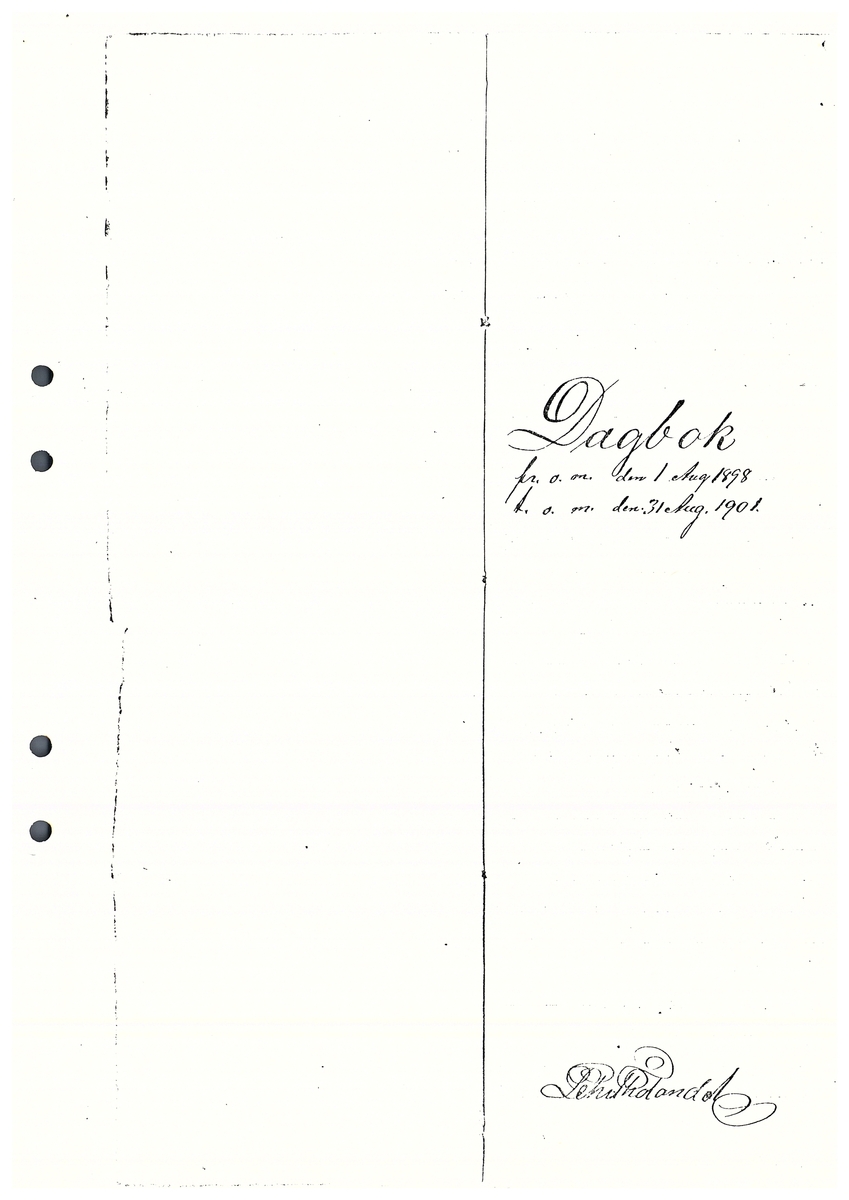 Tvärreddagboken 1898-1901