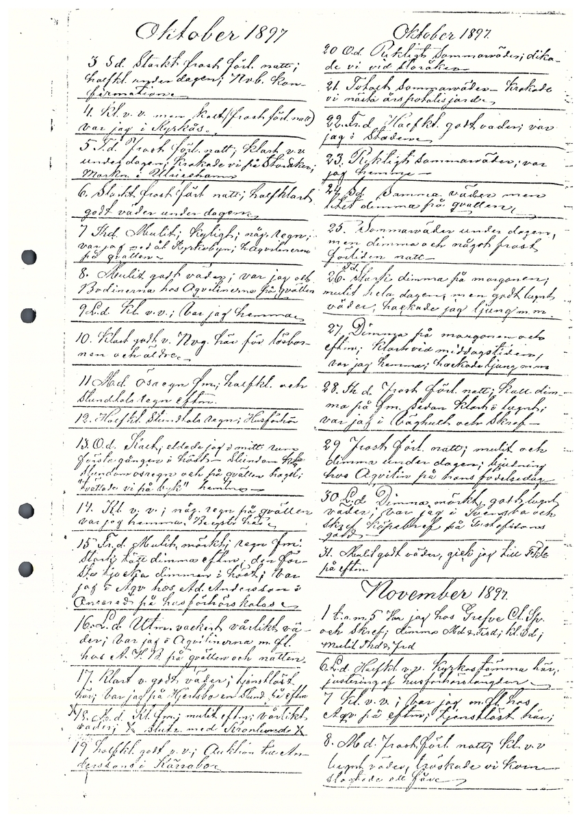 Tvärreddagboken 1896-1898
