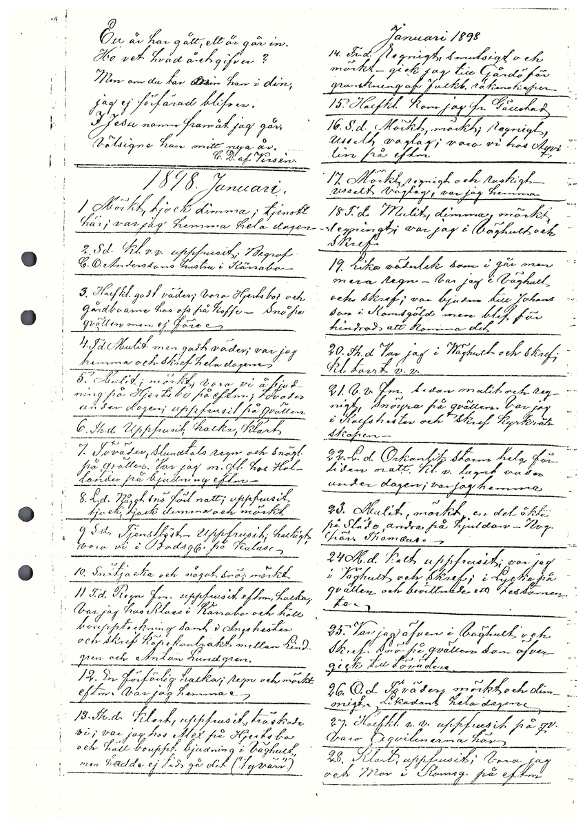 Tvärreddagboken 1896-1898