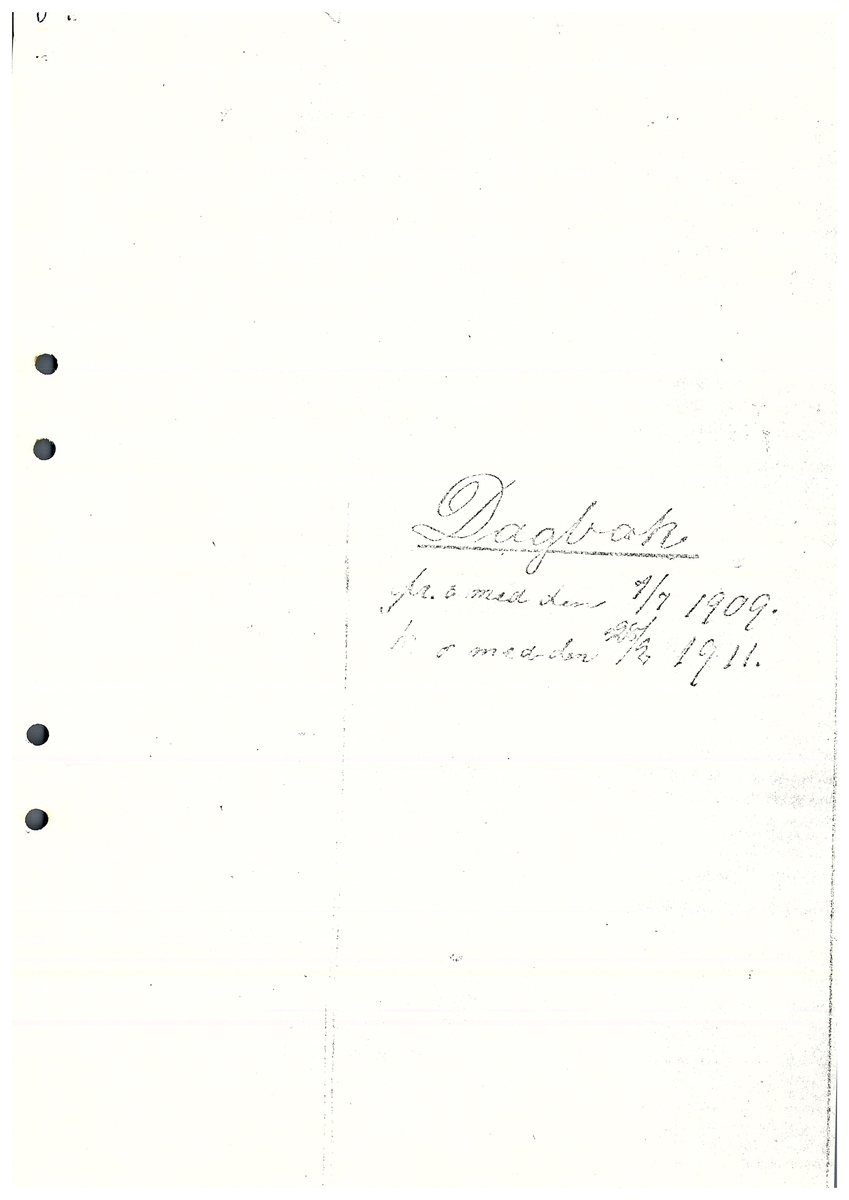 Tvärreddagboken 1909-1911
