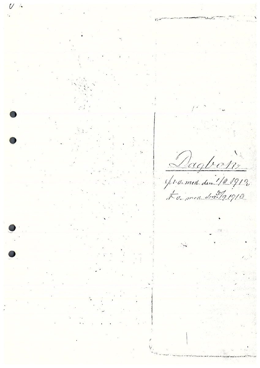 Tvärreddagboken 1912-1913
