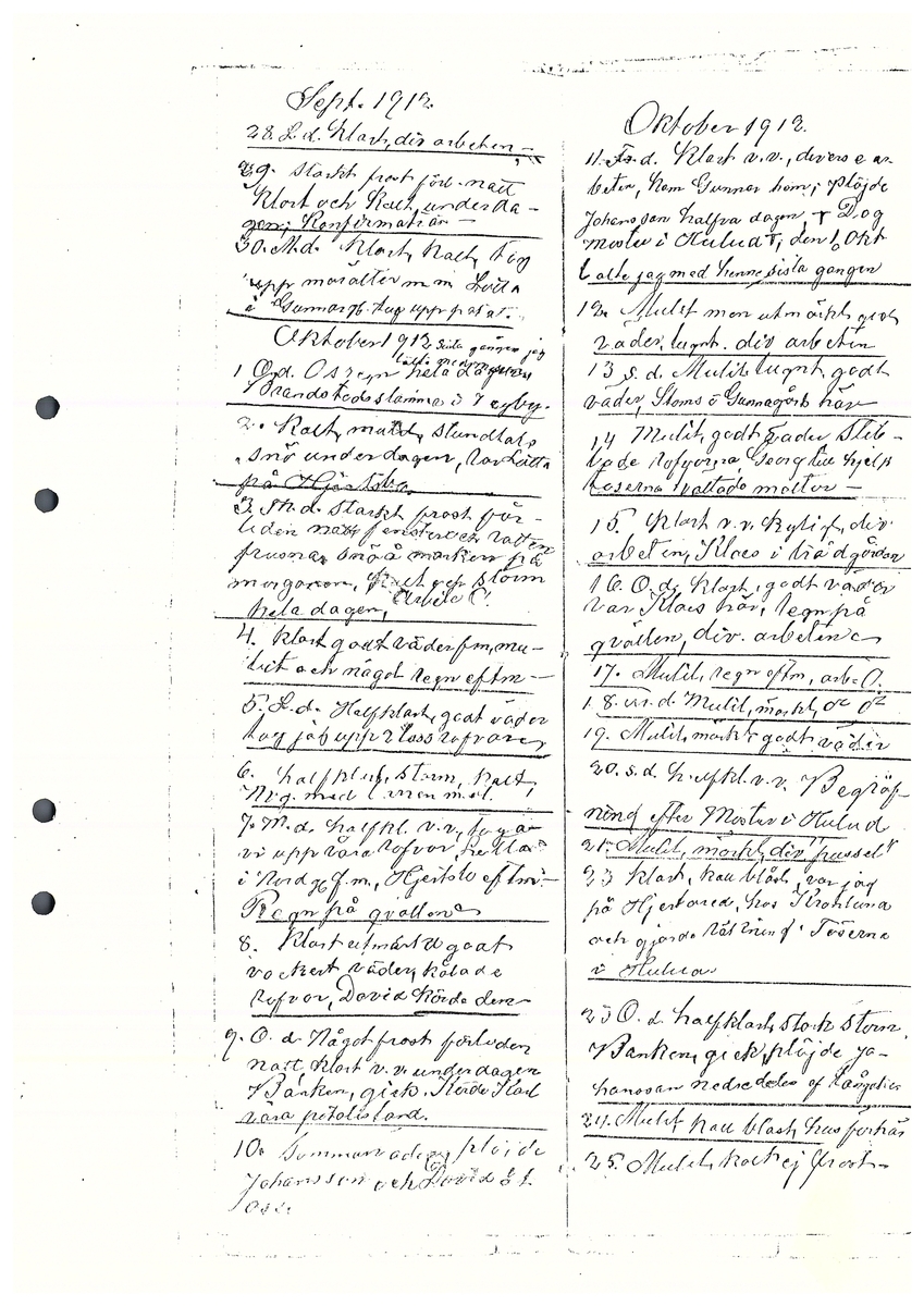 Tvärreddagboken 1912-1913