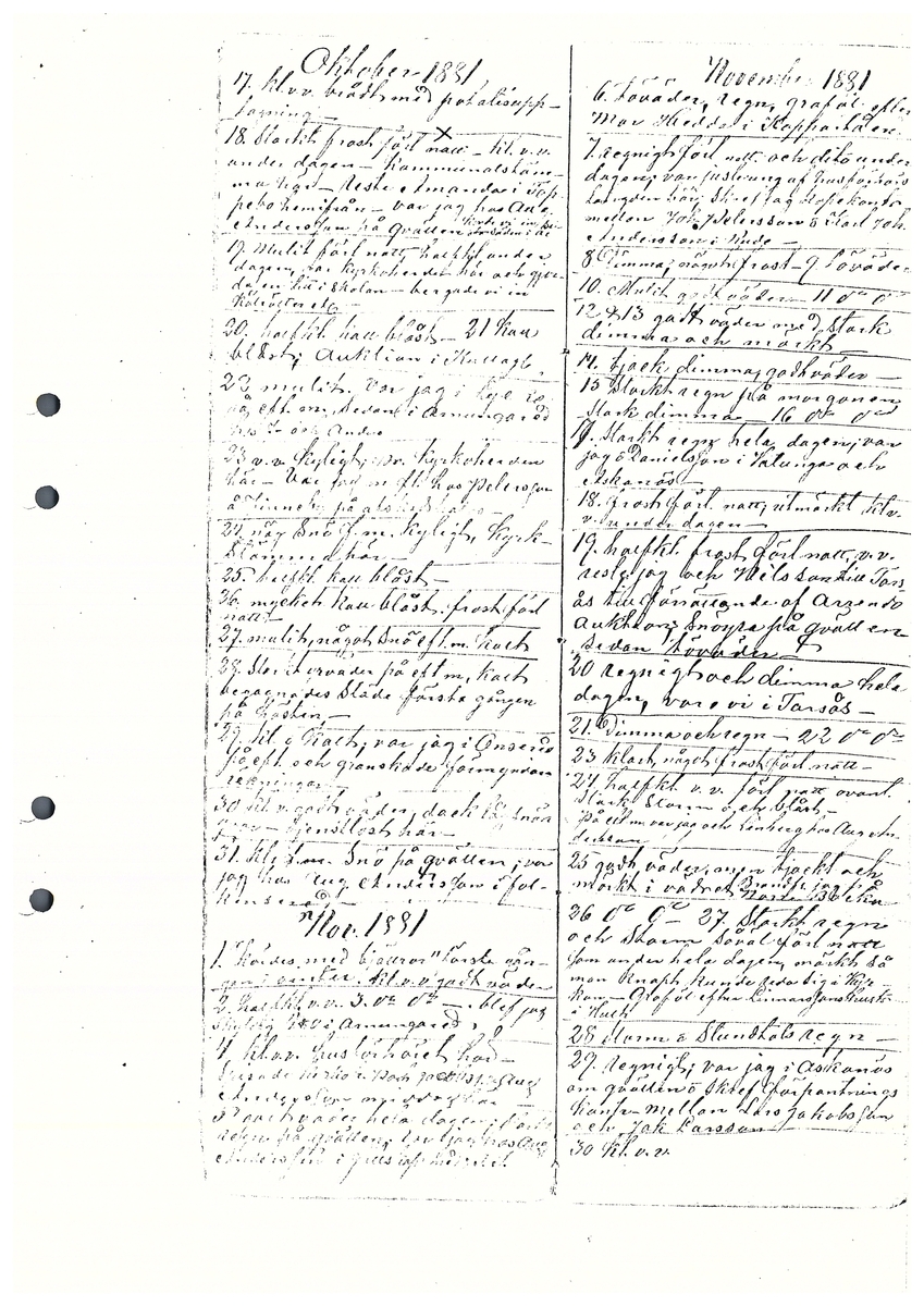 Tvärreddagboken 1881-1883