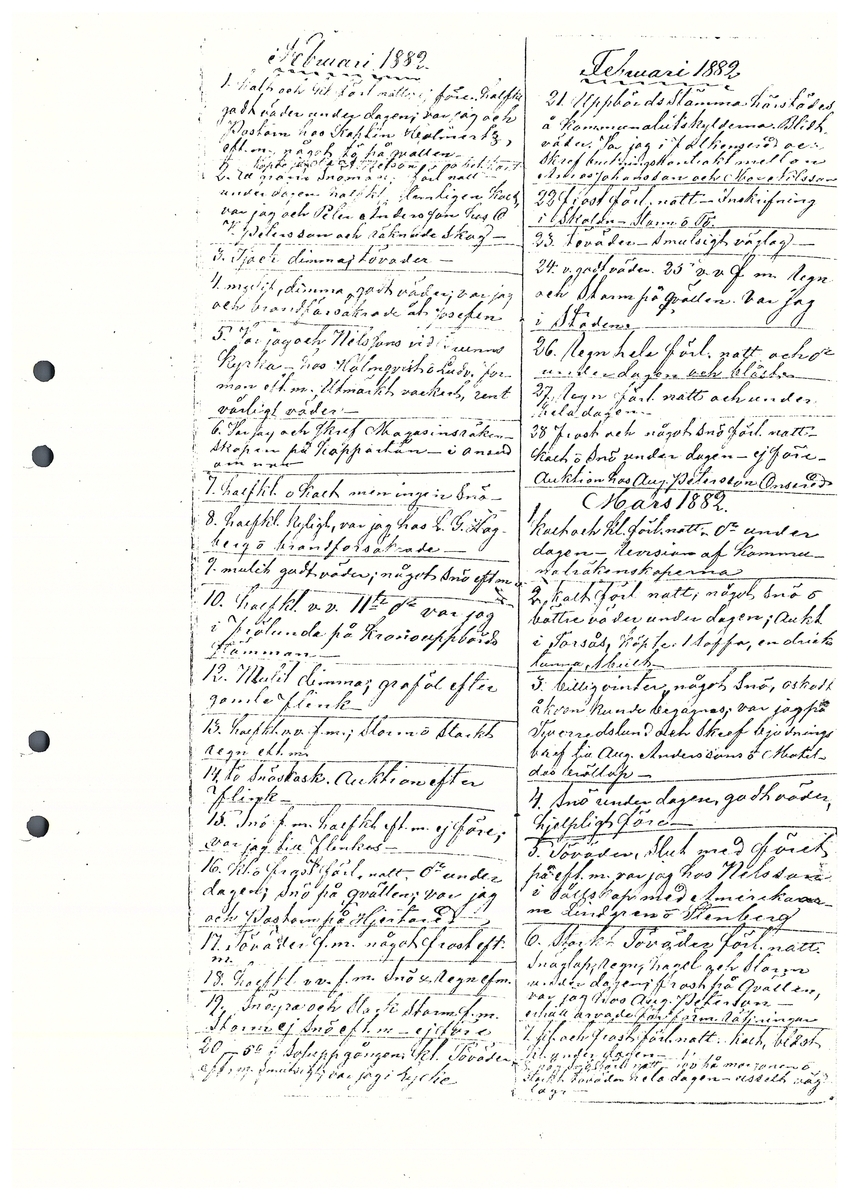 Tvärreddagboken 1881-1883