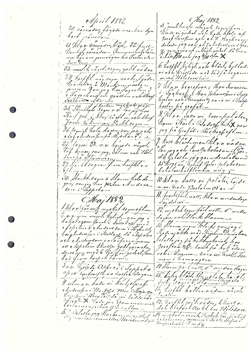 Tvärreddagboken 1881-1883