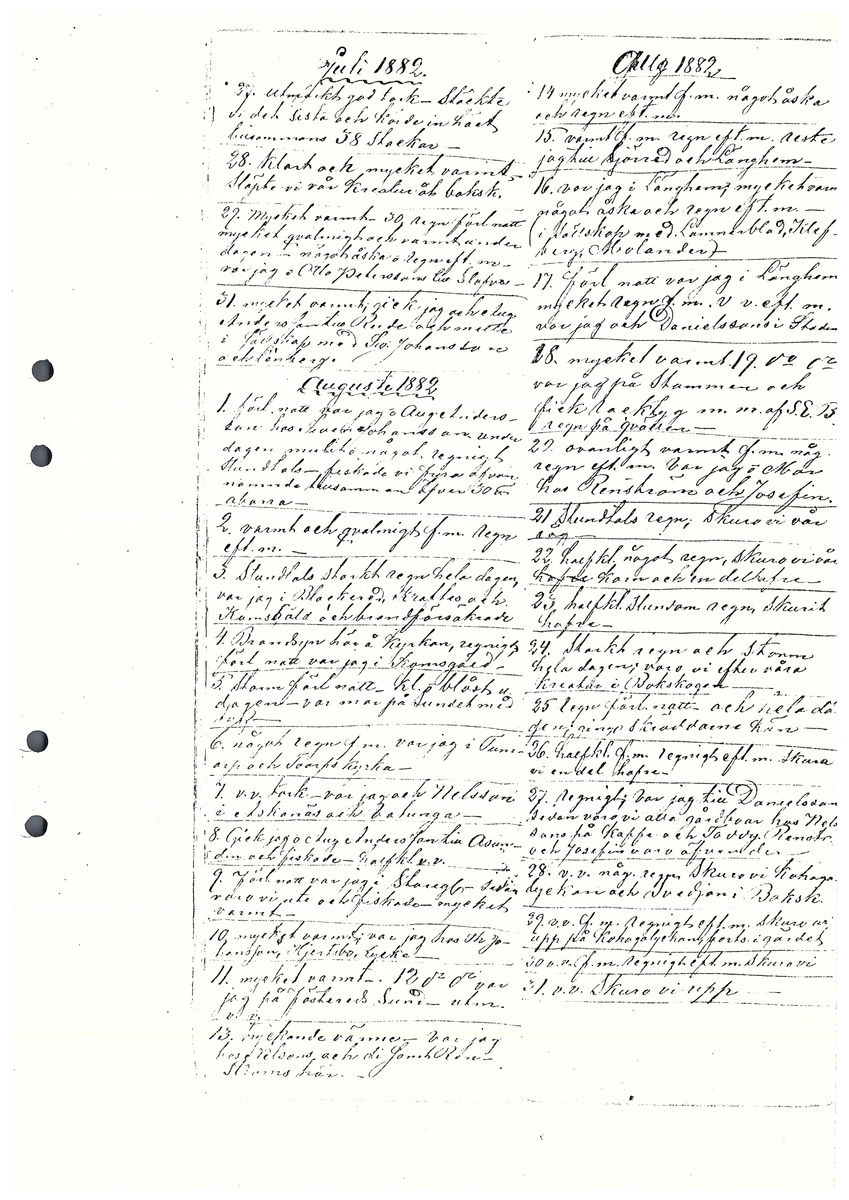 Tvärreddagboken 1881-1883