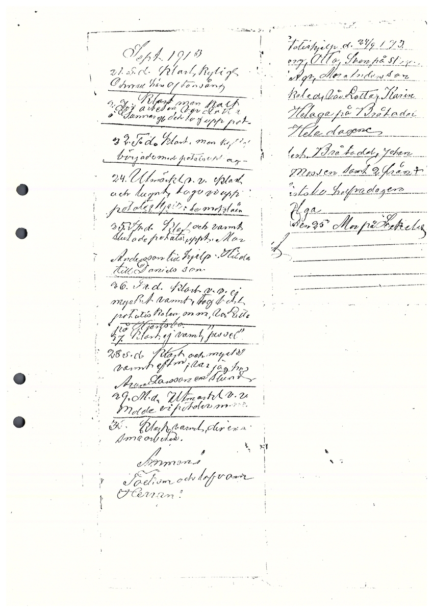 Tvärreddagboken 1912-1913