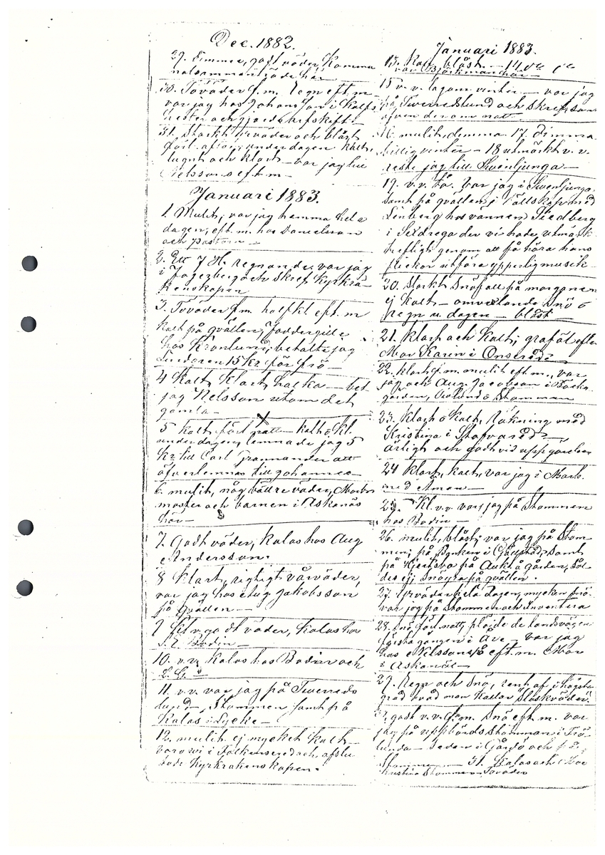Tvärreddagboken 1881-1883