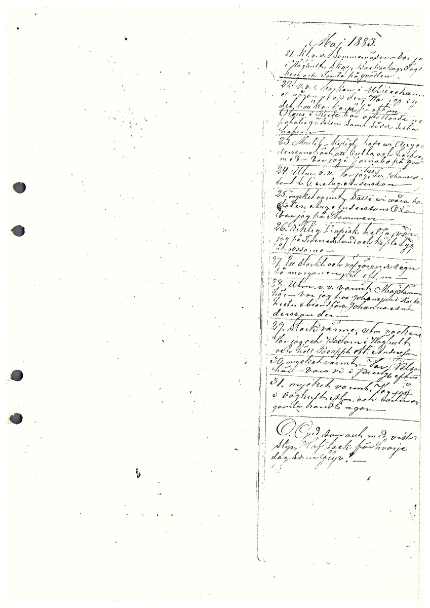 Tvärreddagboken 1881-1883