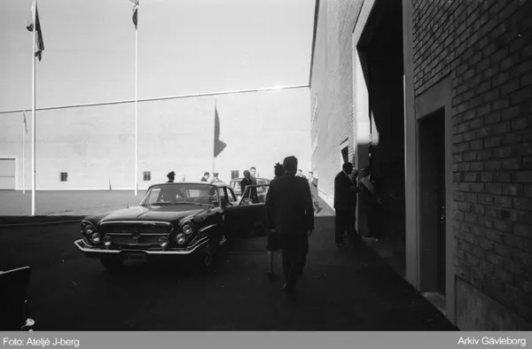 Invigning av stångstålsvalsverket i Forsbacka med Prins Bert