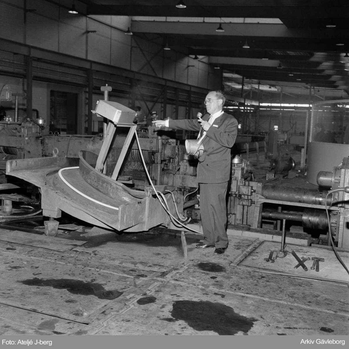 Invigning på Forsbacka industriområde 1963, Stentorpsvägen 40.