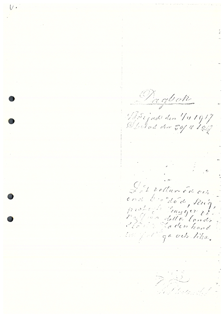 Tvärreddagboken 1917-1919