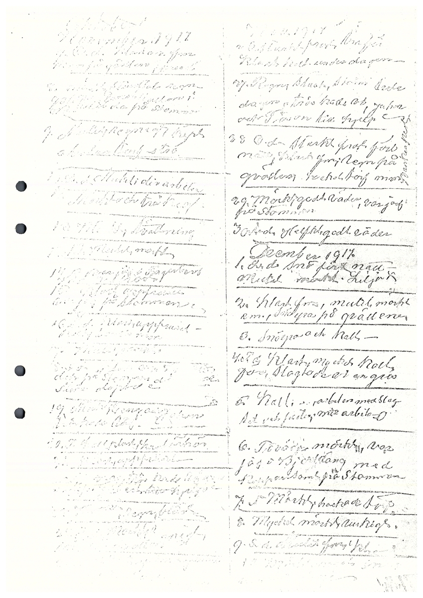 Tvärreddagboken 1917-1919
