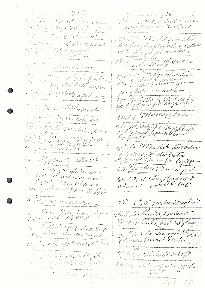 Tvärreddagboken 1917-1919