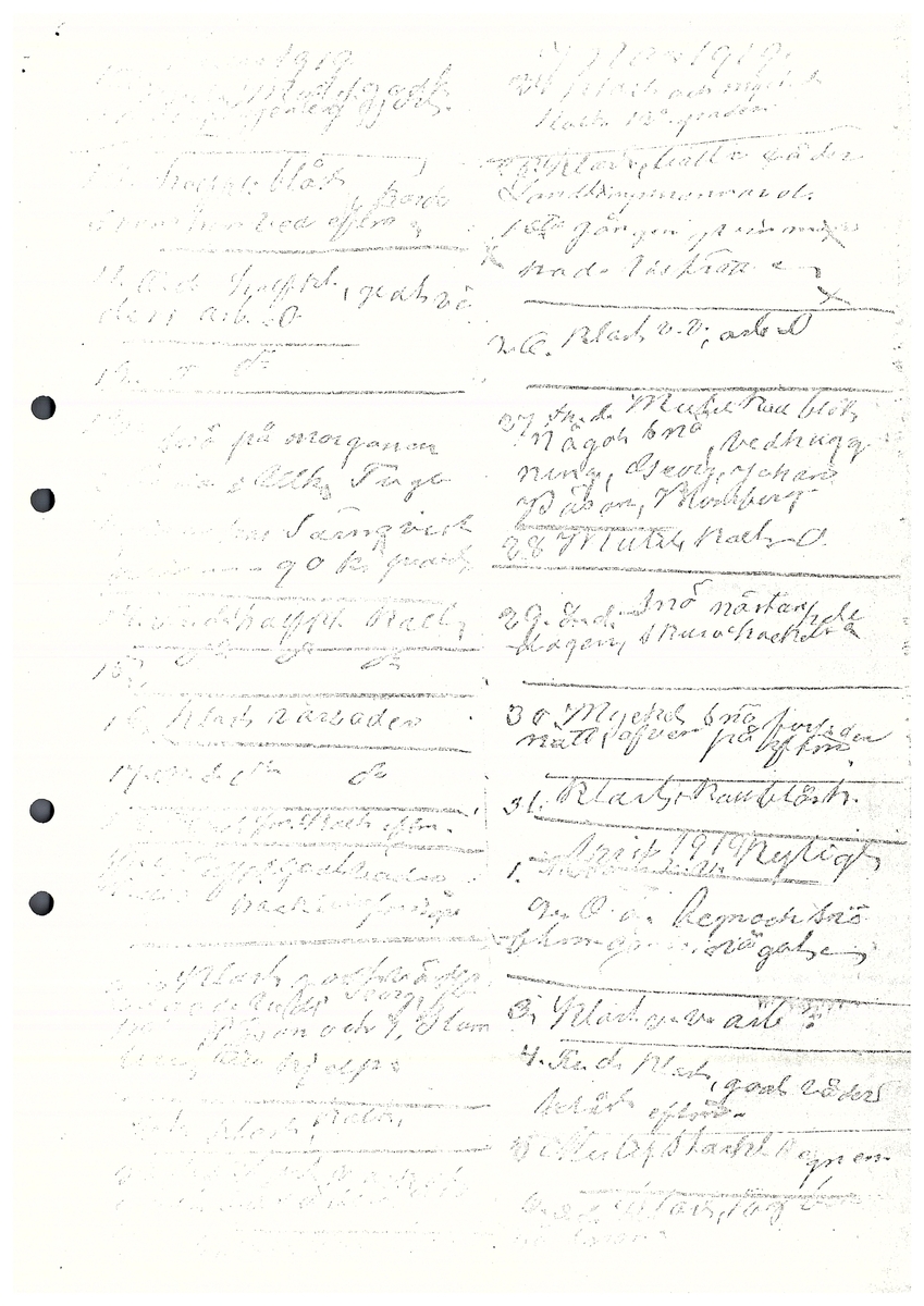 Tvärreddagboken 1917-1919