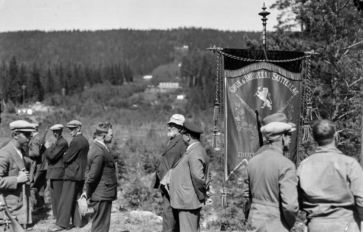 Gjøvik & Brusveen skytterlag sitt skytterstevne 12. juli 1931.