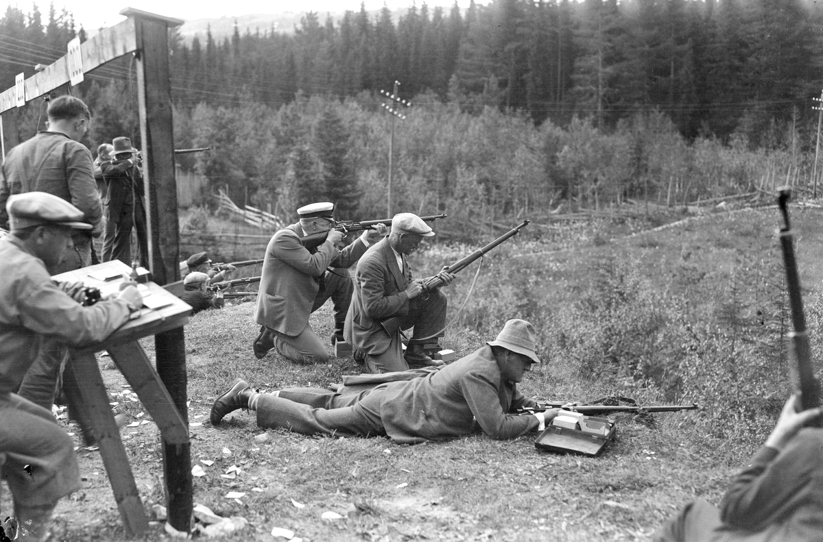 Gjøvik & Brusveen skytterlag sitt skytterstevne 12. juli 1931.