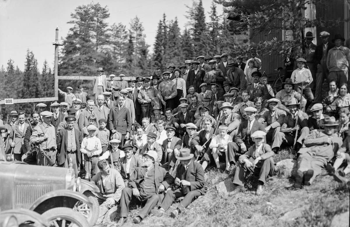 Gjøvik & Brusveen skytterlag sitt skytterstevne 12. juli 1931.