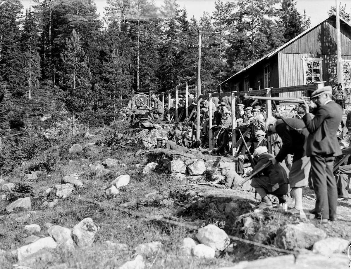 Gjøvik & Brusveen skytterlag sitt skytterstevne 12. juli 1931.