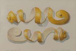 Gule serpentiner II [Akvarell]