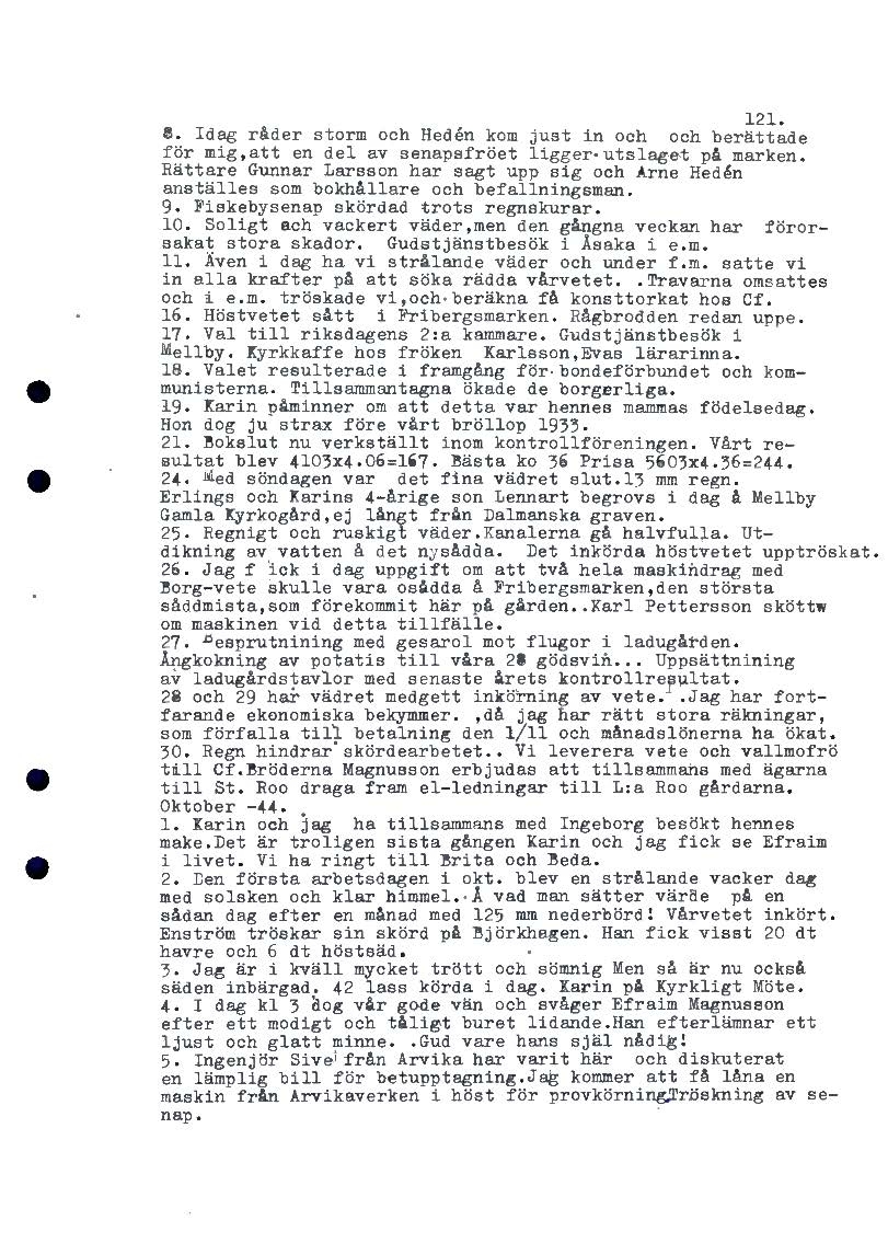 Mellbydagboken del 2 1944-1956
