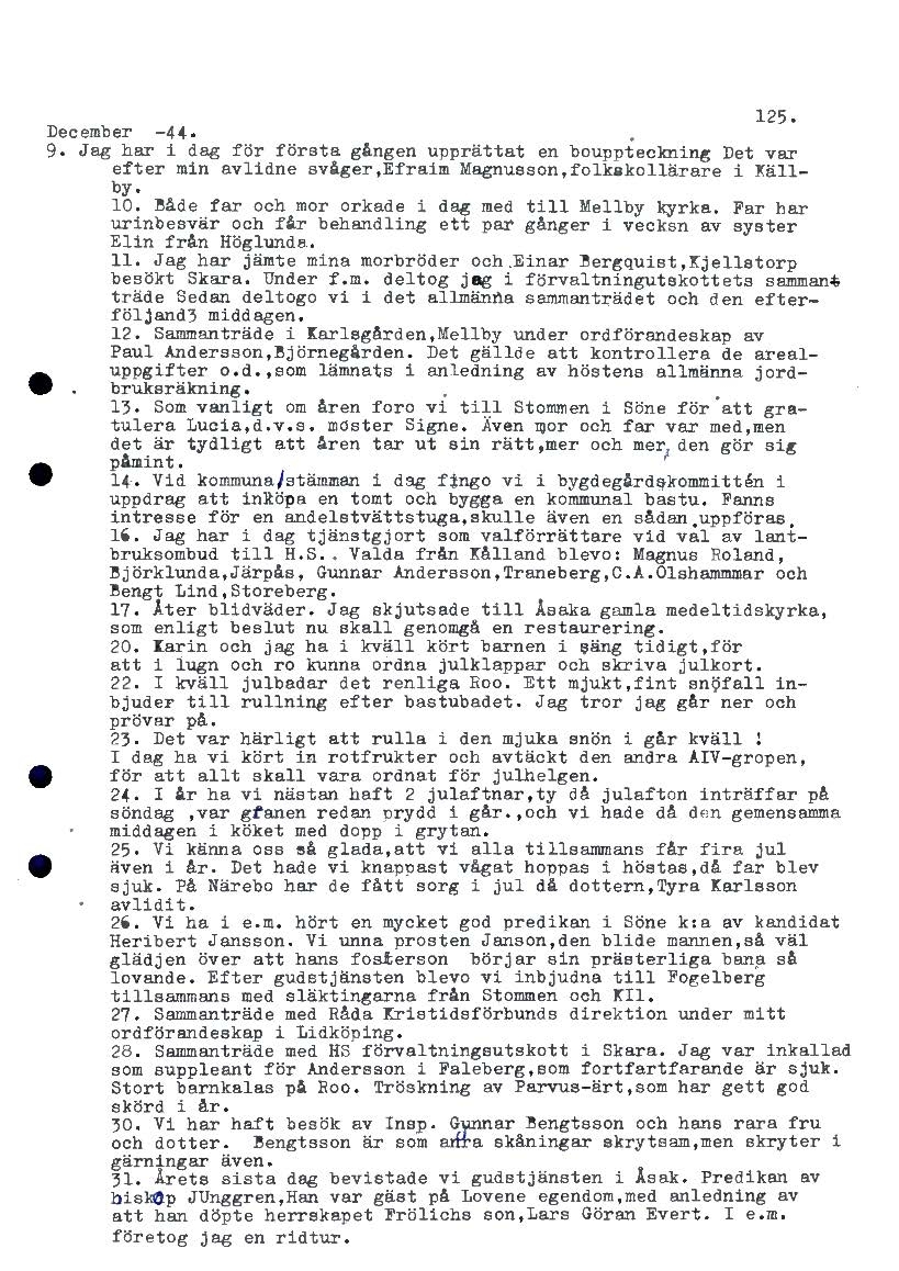 Mellbydagboken del 2 1944-1956