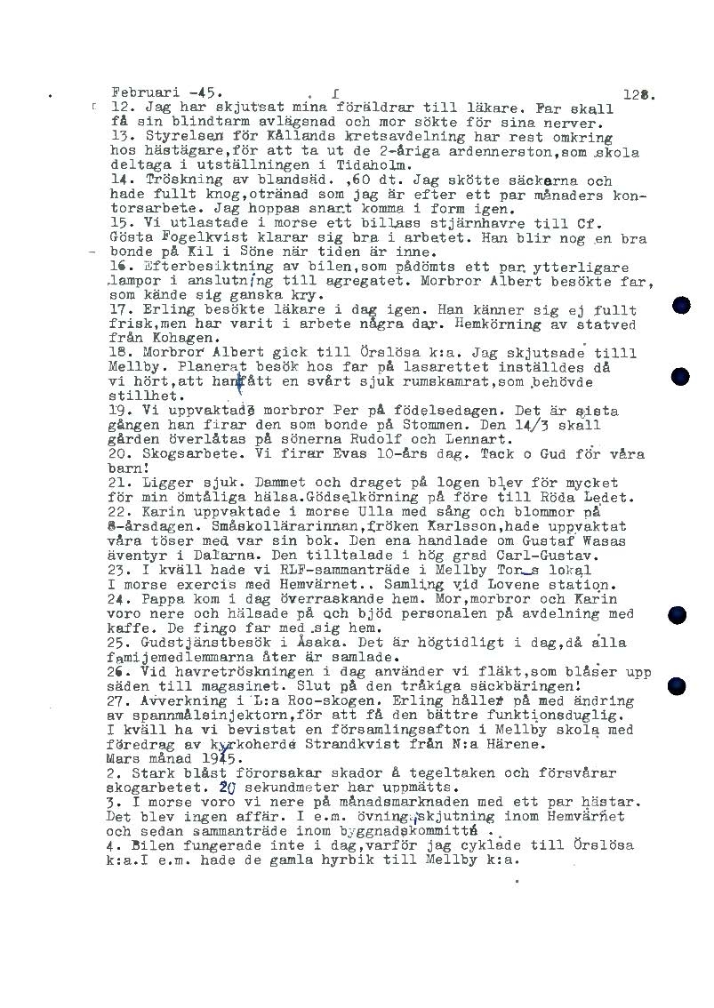 Mellbydagboken del 2 1944-1956