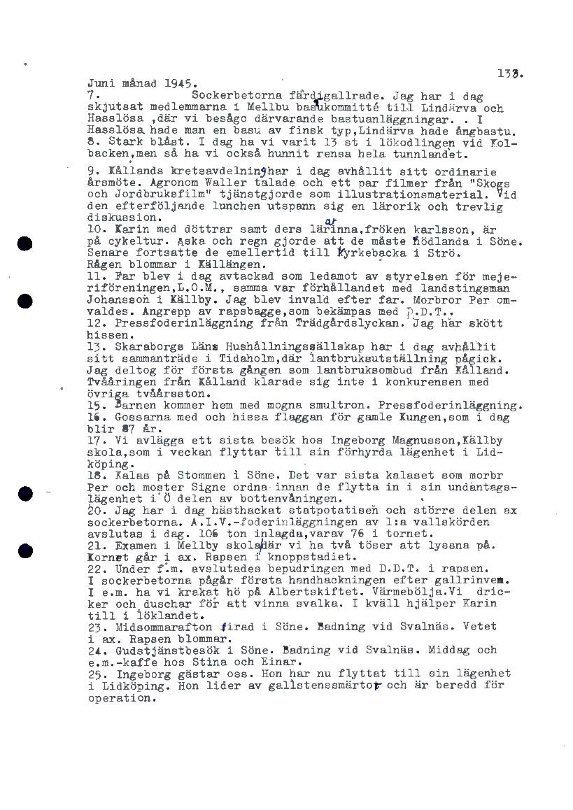 Mellbydagboken del 2 1944-1956